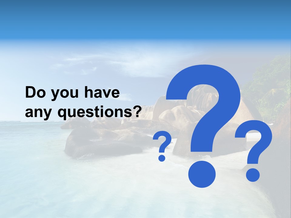 Dusk Tropical Nobody PowerPoint Template