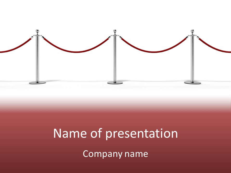 Club Closed Sidewalk PowerPoint Template