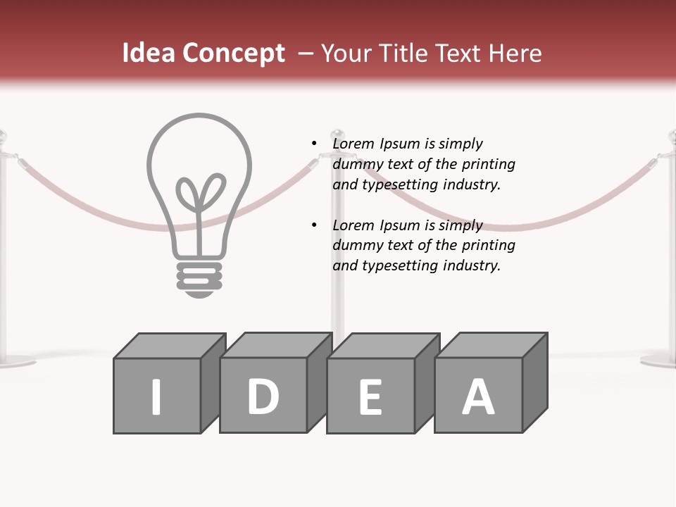 Club Closed Sidewalk PowerPoint Template