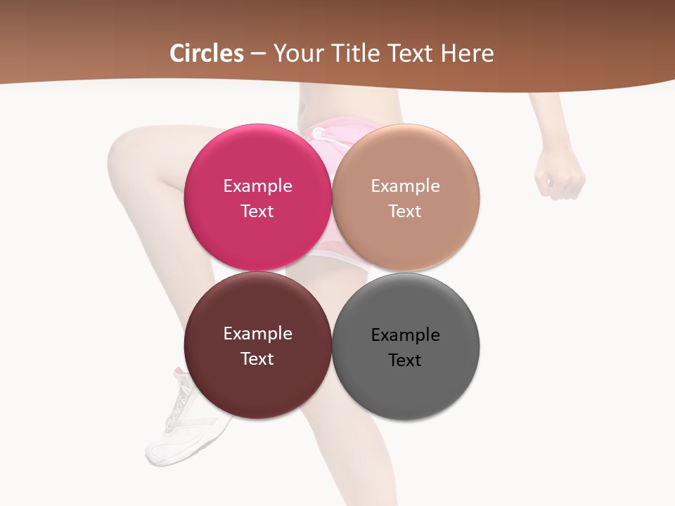 Athletic Beauty White PowerPoint Template