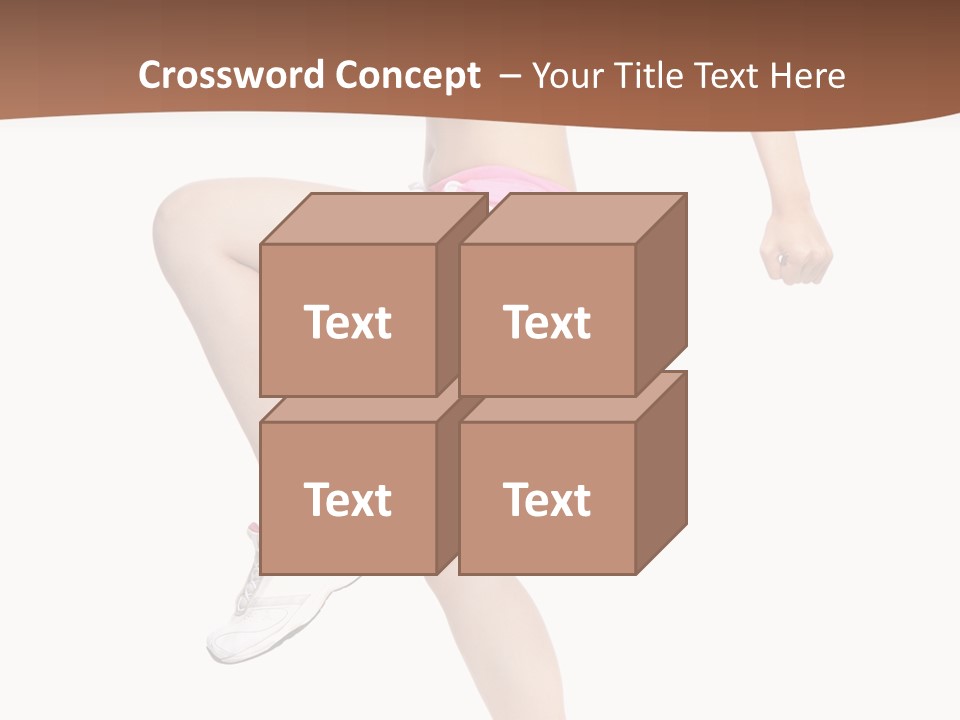 Athletic Beauty White PowerPoint Template