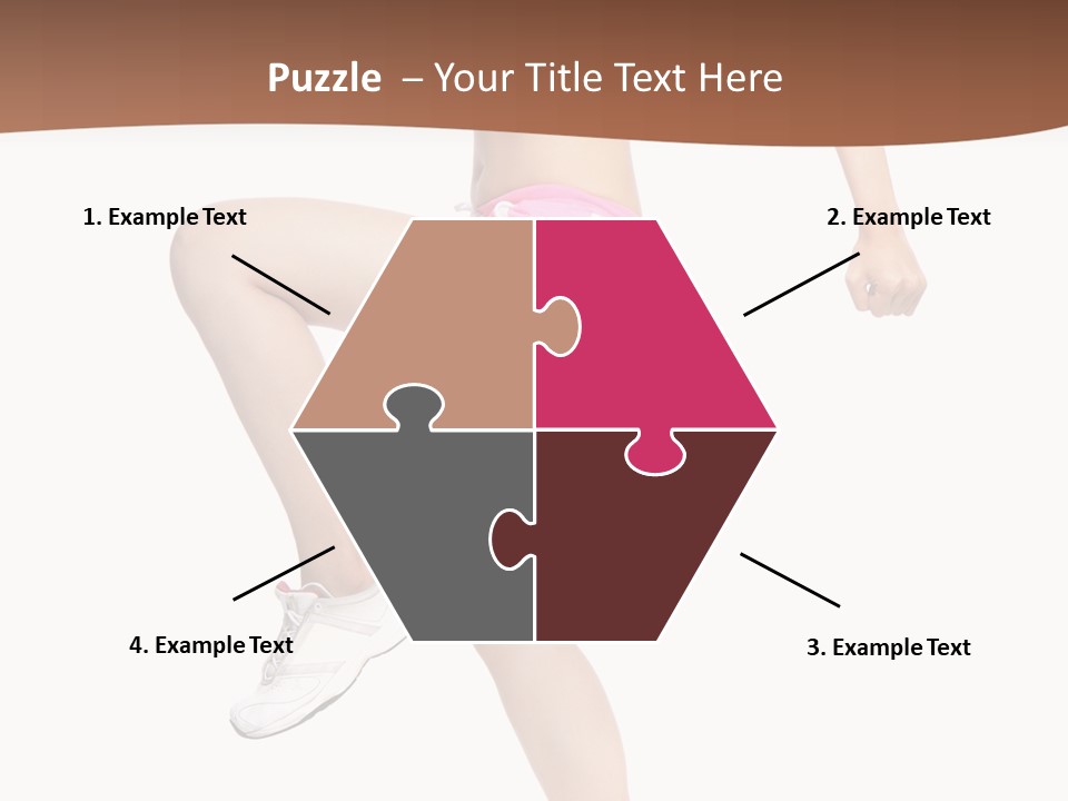 Athletic Beauty White PowerPoint Template