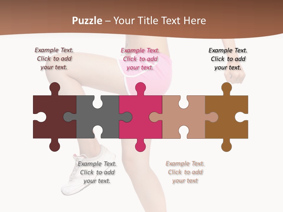 Athletic Beauty White PowerPoint Template