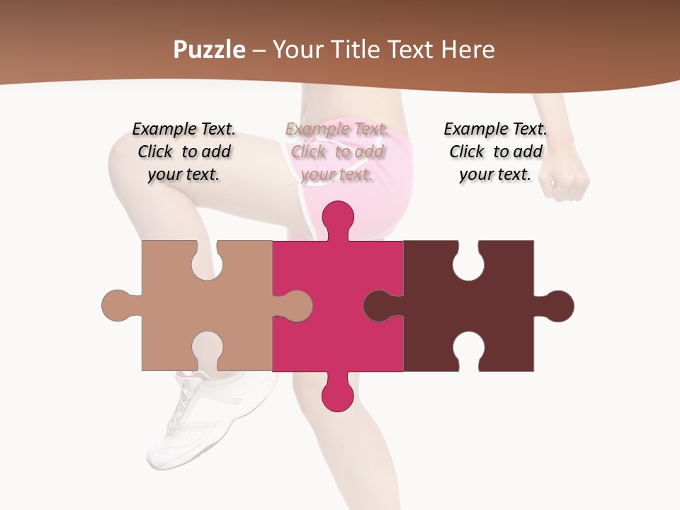 Athletic Beauty White PowerPoint Template