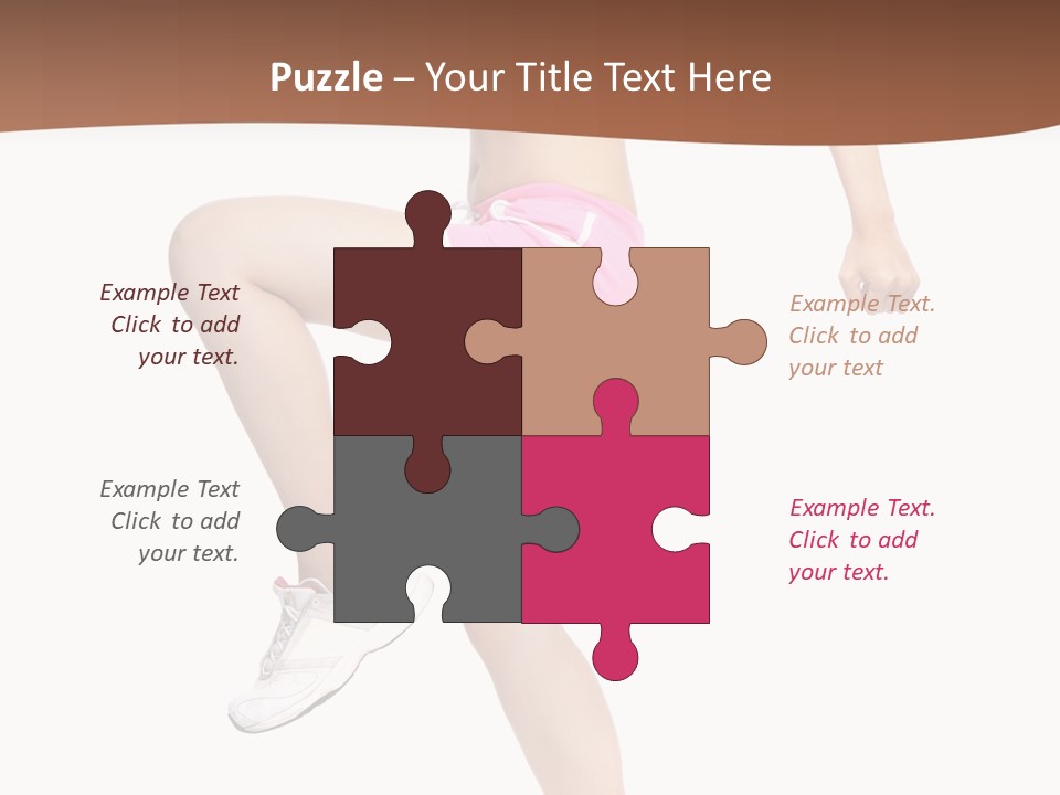 Athletic Beauty White PowerPoint Template