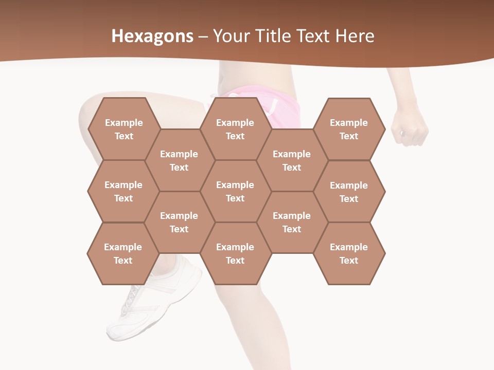 Athletic Beauty White PowerPoint Template