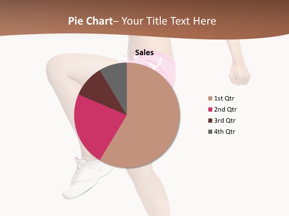 Athletic Beauty White PowerPoint Template