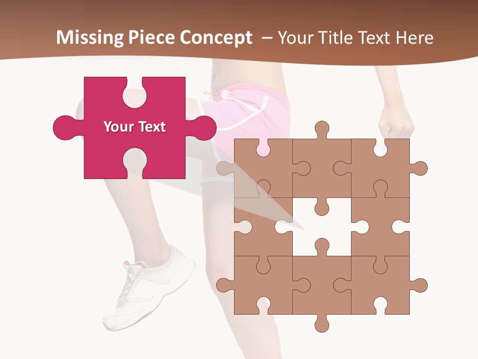 Athletic Beauty White PowerPoint Template