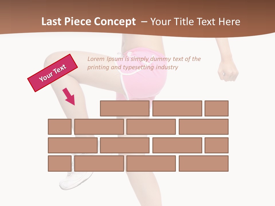 Athletic Beauty White PowerPoint Template
