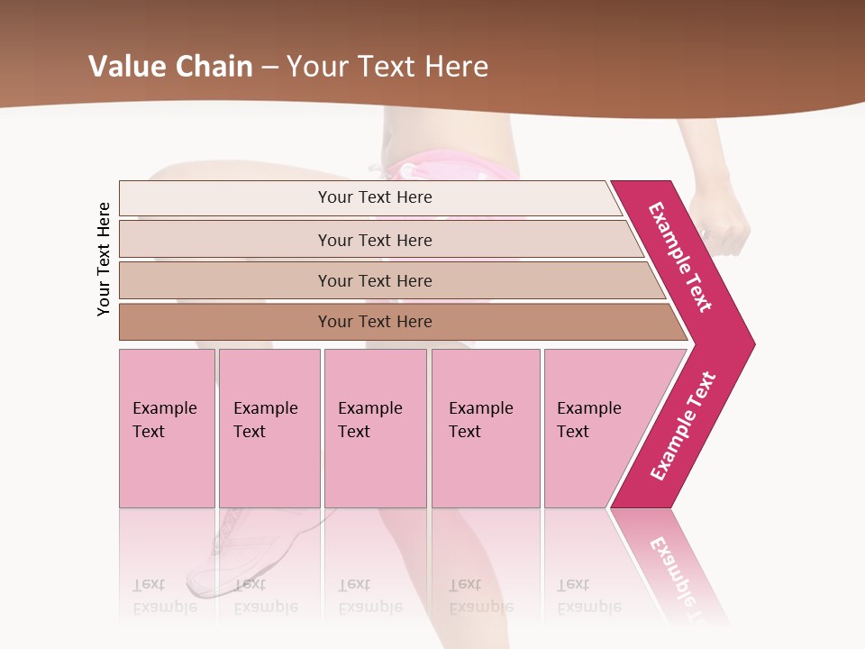 Athletic Beauty White PowerPoint Template