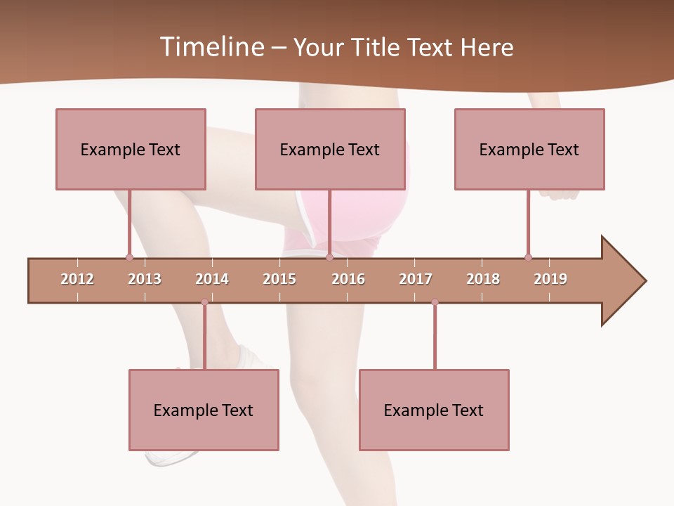 Athletic Beauty White PowerPoint Template