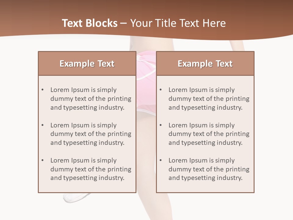 Athletic Beauty White PowerPoint Template