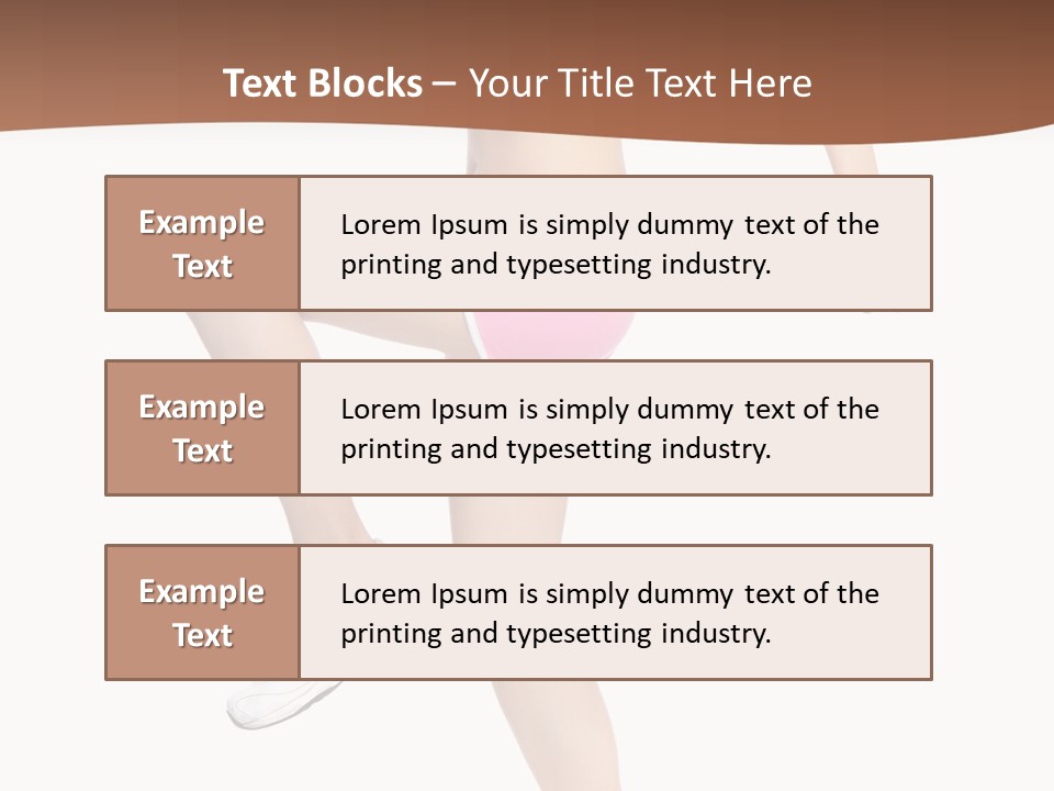 Athletic Beauty White PowerPoint Template