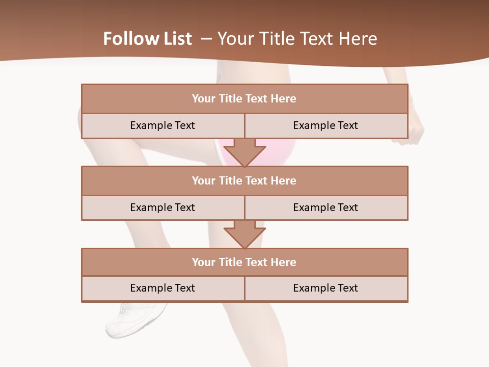 Athletic Beauty White PowerPoint Template