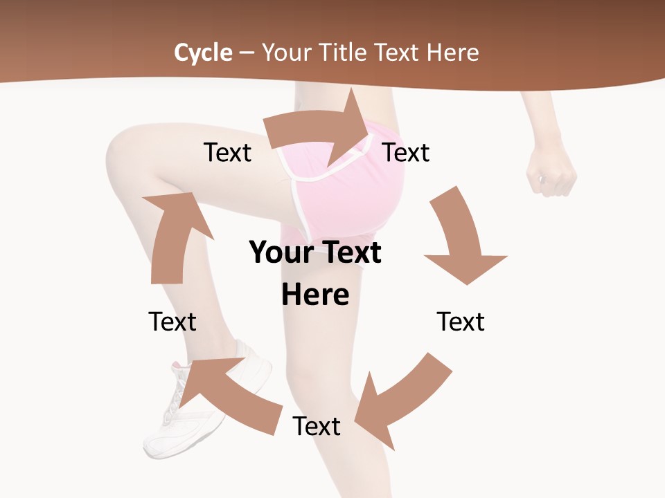 Athletic Beauty White PowerPoint Template