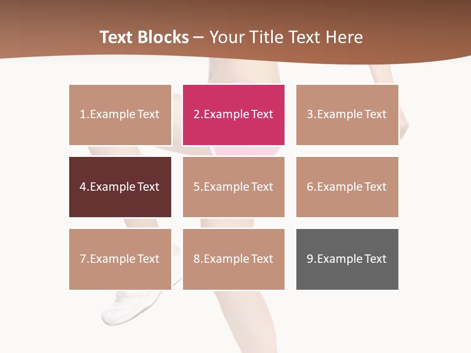 Athletic Beauty White PowerPoint Template