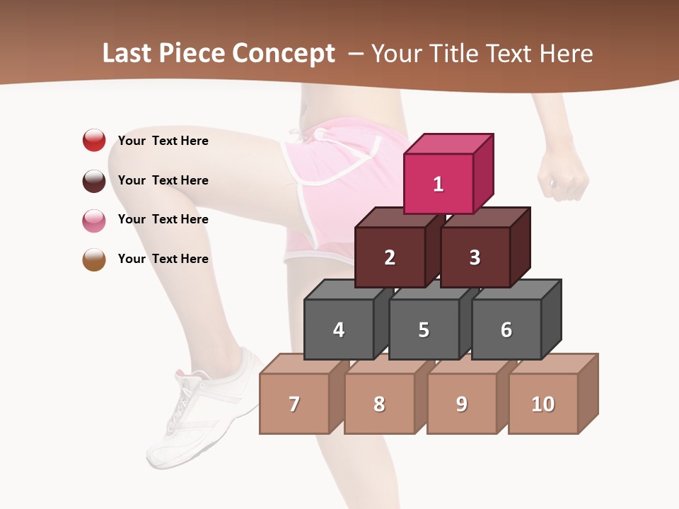 Athletic Beauty White PowerPoint Template