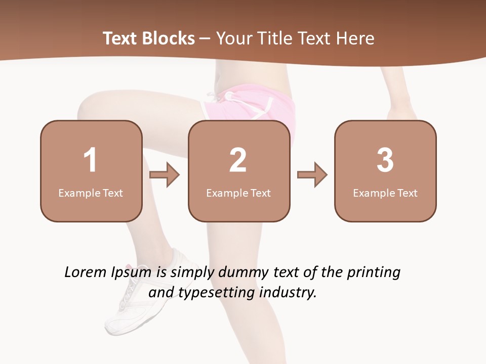 Athletic Beauty White PowerPoint Template