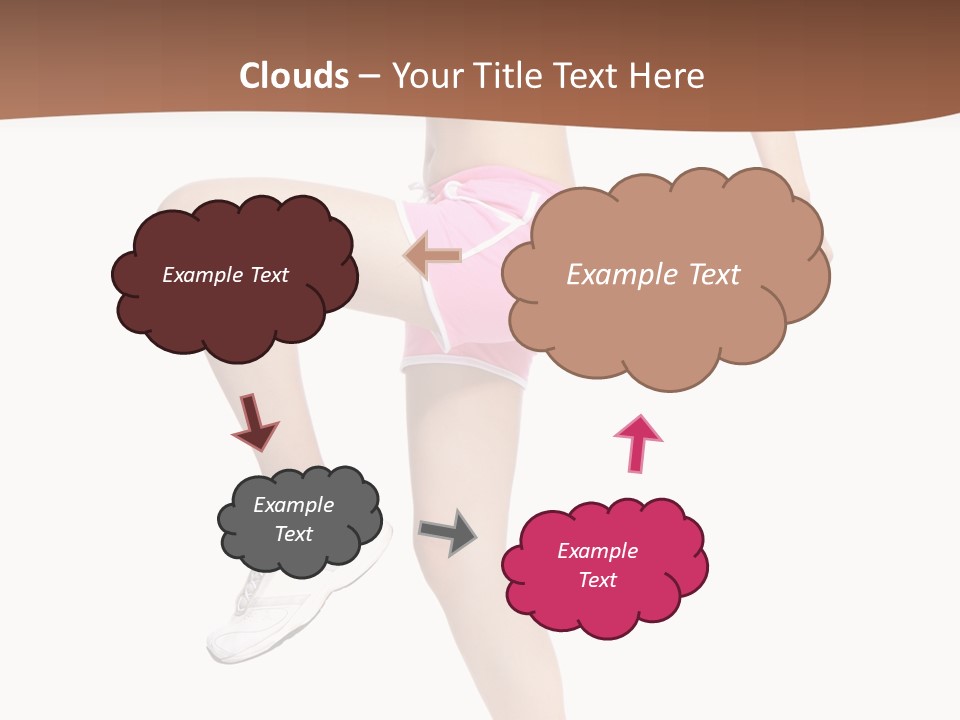 Athletic Beauty White PowerPoint Template