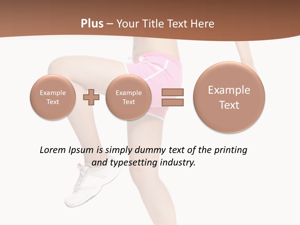 Athletic Beauty White PowerPoint Template