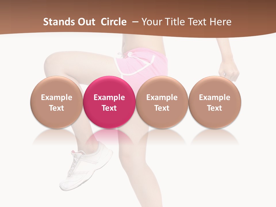 Athletic Beauty White PowerPoint Template