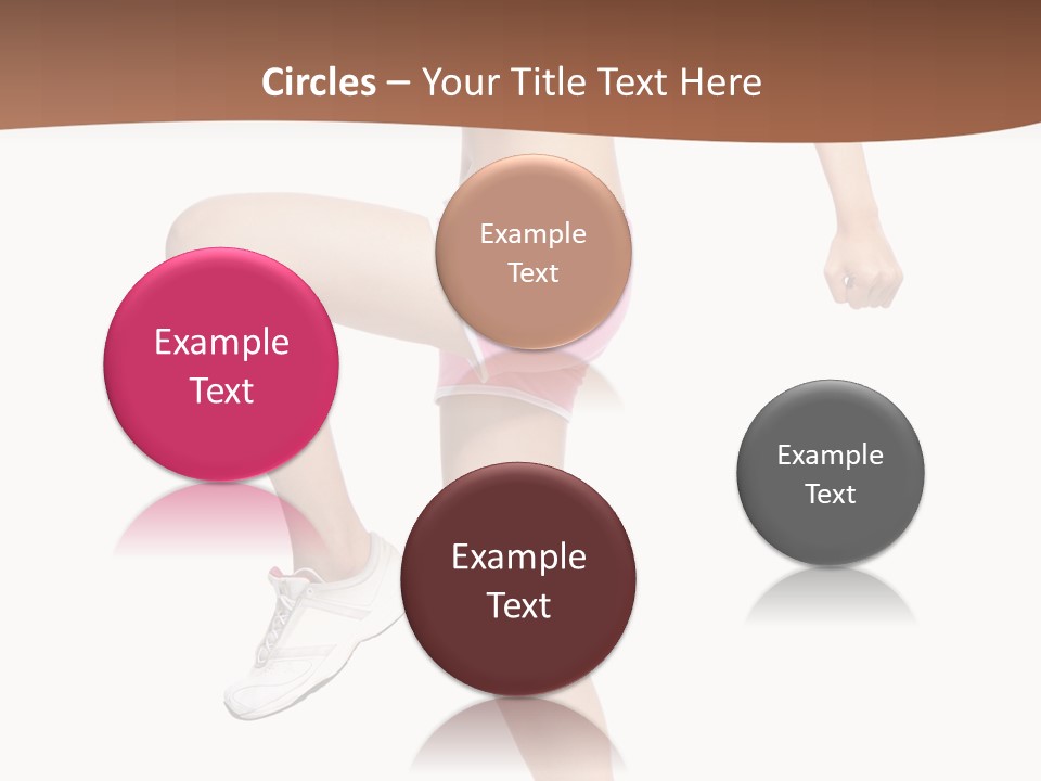 Athletic Beauty White PowerPoint Template