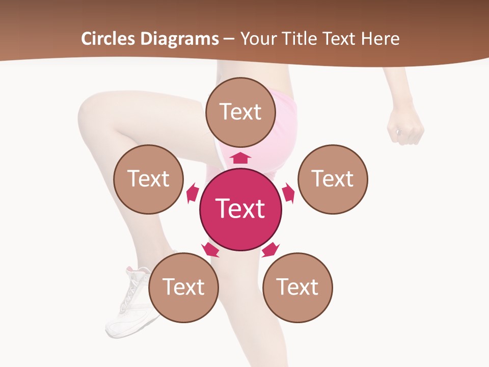 Athletic Beauty White PowerPoint Template