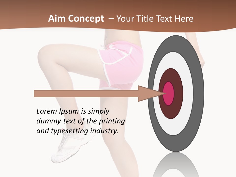 Athletic Beauty White PowerPoint Template