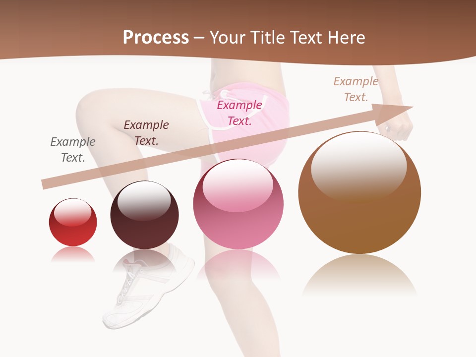 Athletic Beauty White PowerPoint Template