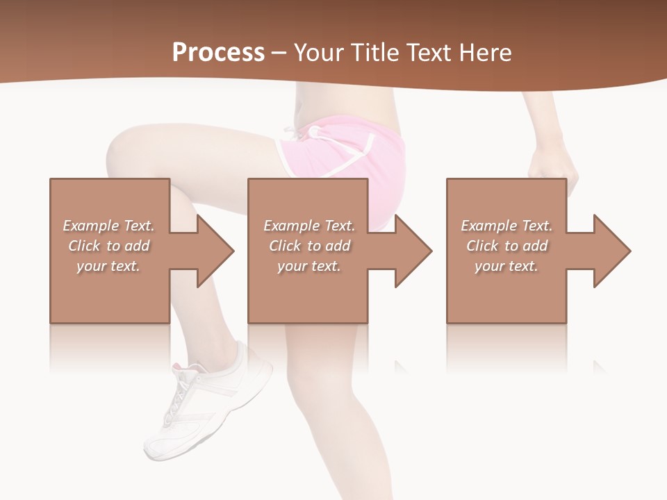 Athletic Beauty White PowerPoint Template
