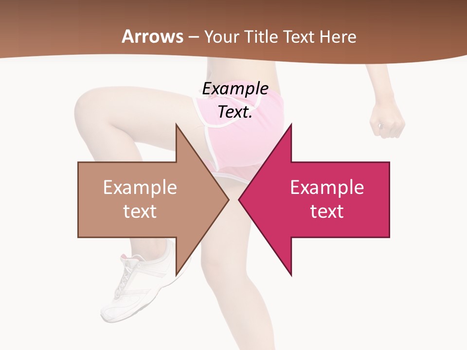 Athletic Beauty White PowerPoint Template