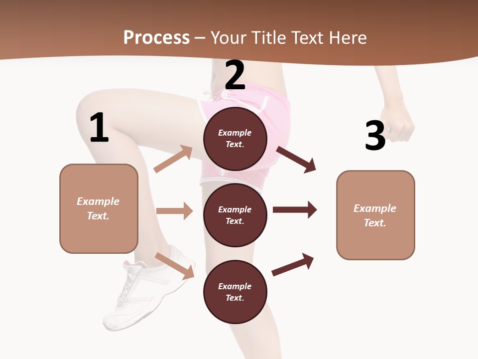 Athletic Beauty White PowerPoint Template