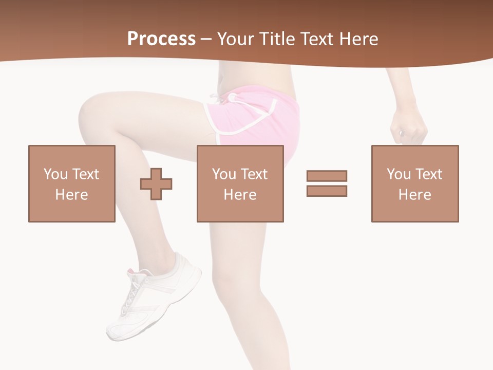 Athletic Beauty White PowerPoint Template