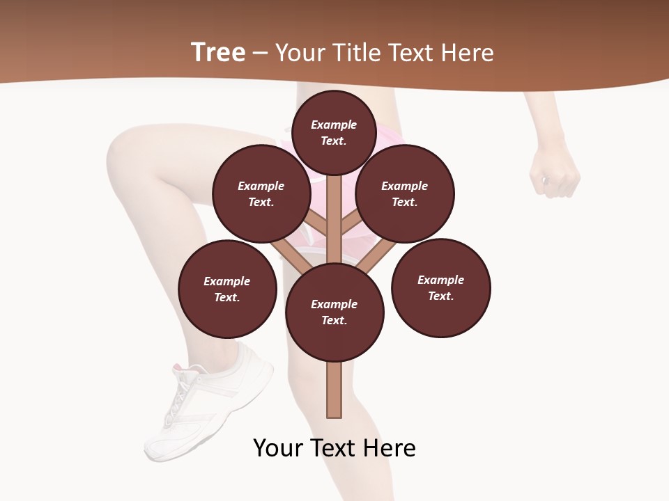 Athletic Beauty White PowerPoint Template