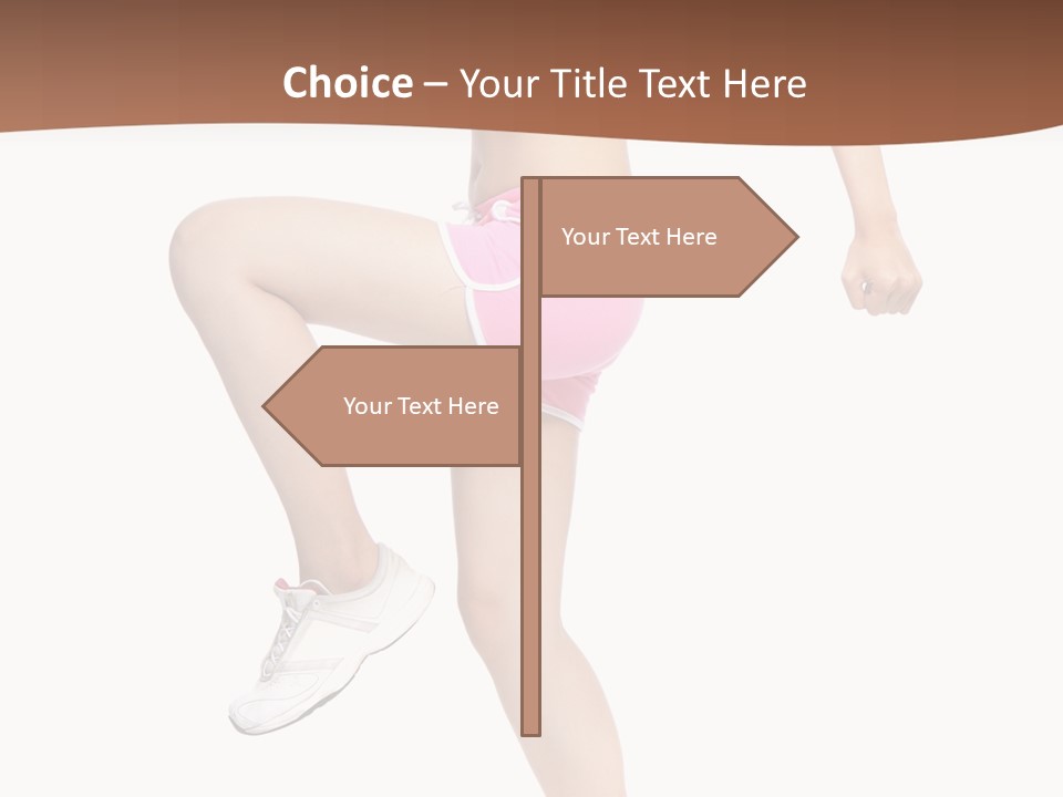 Athletic Beauty White PowerPoint Template