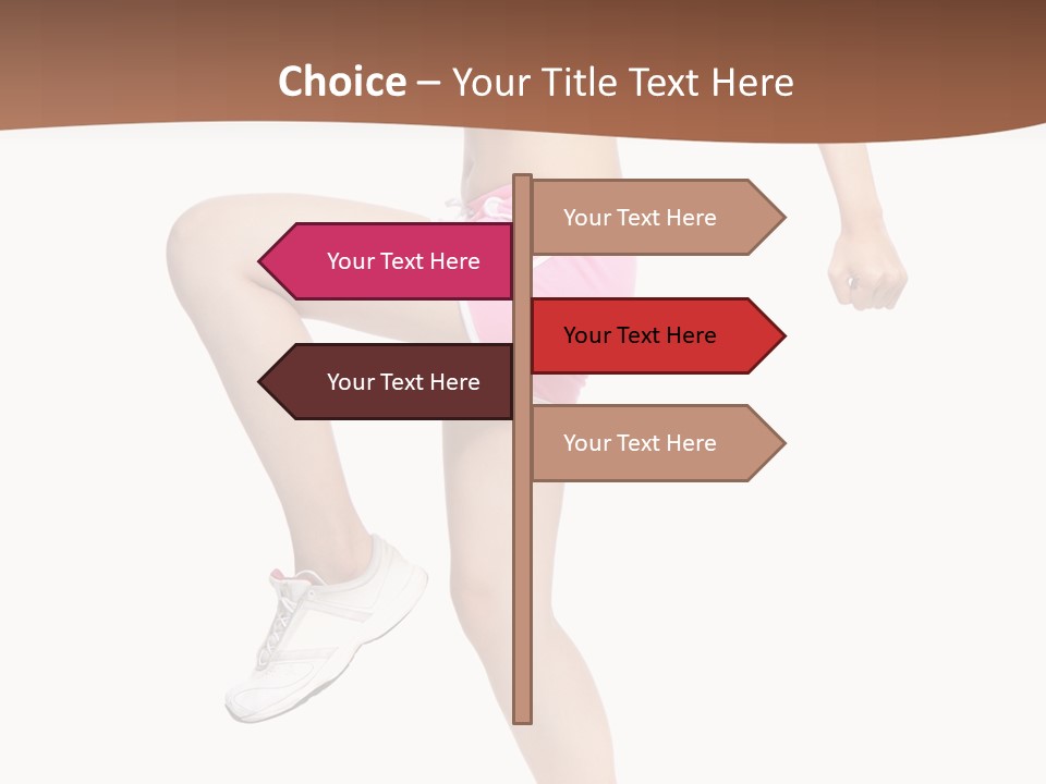 Athletic Beauty White PowerPoint Template