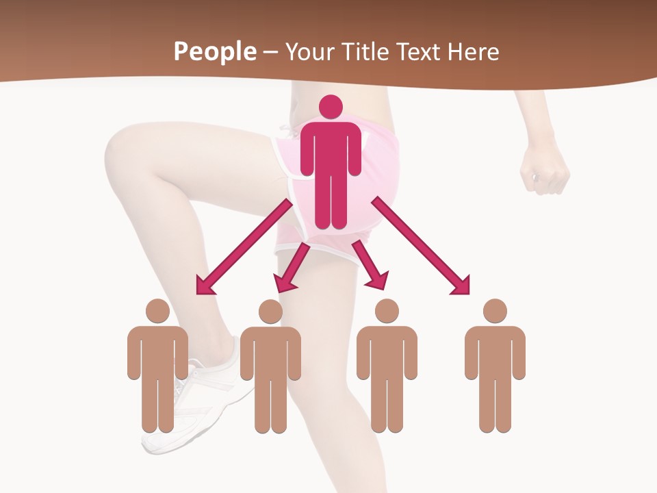 Athletic Beauty White PowerPoint Template