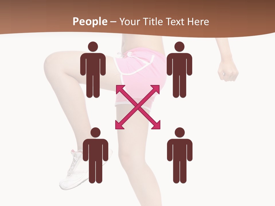 Athletic Beauty White PowerPoint Template