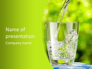 Clean Beverage Object PowerPoint Template