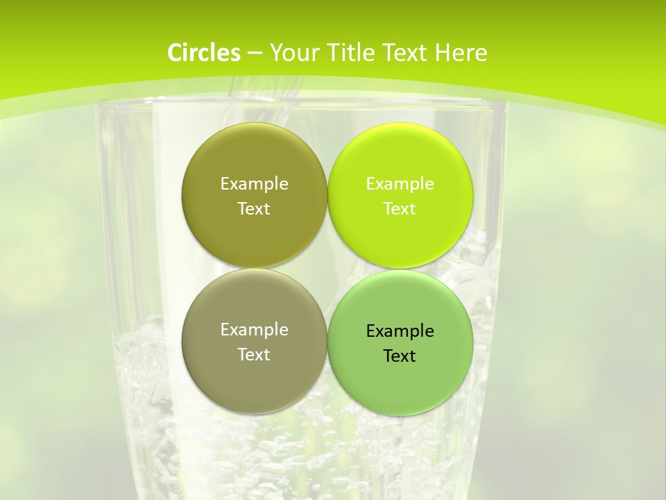 Clean Beverage Object PowerPoint Template