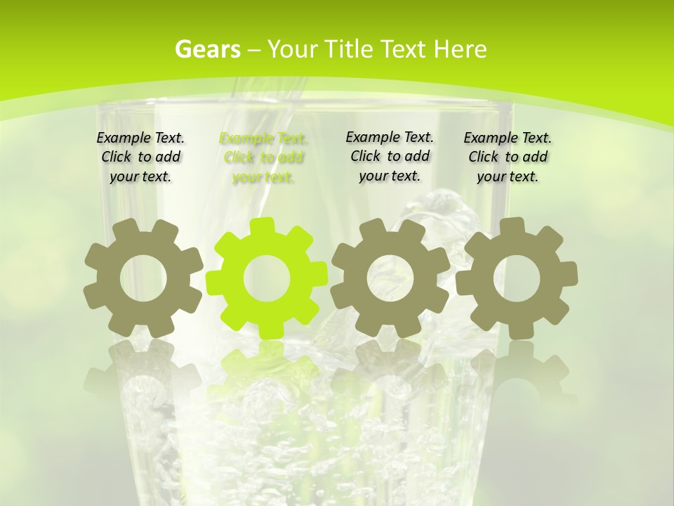 Clean Beverage Object PowerPoint Template