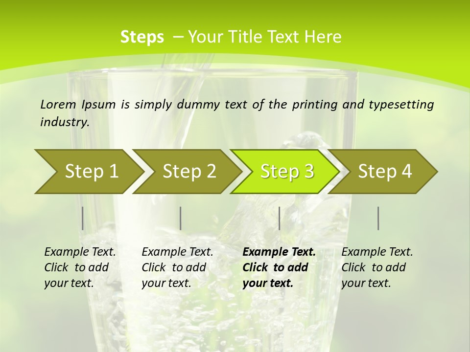 Clean Beverage Object PowerPoint Template