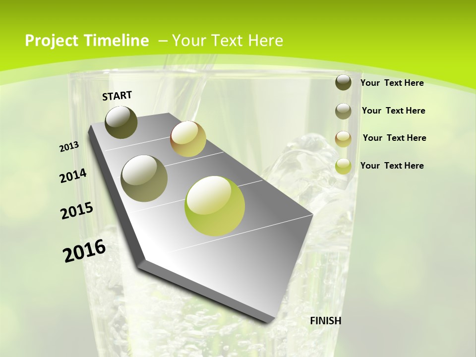 Clean Beverage Object PowerPoint Template