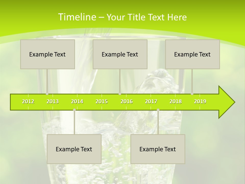 Clean Beverage Object PowerPoint Template