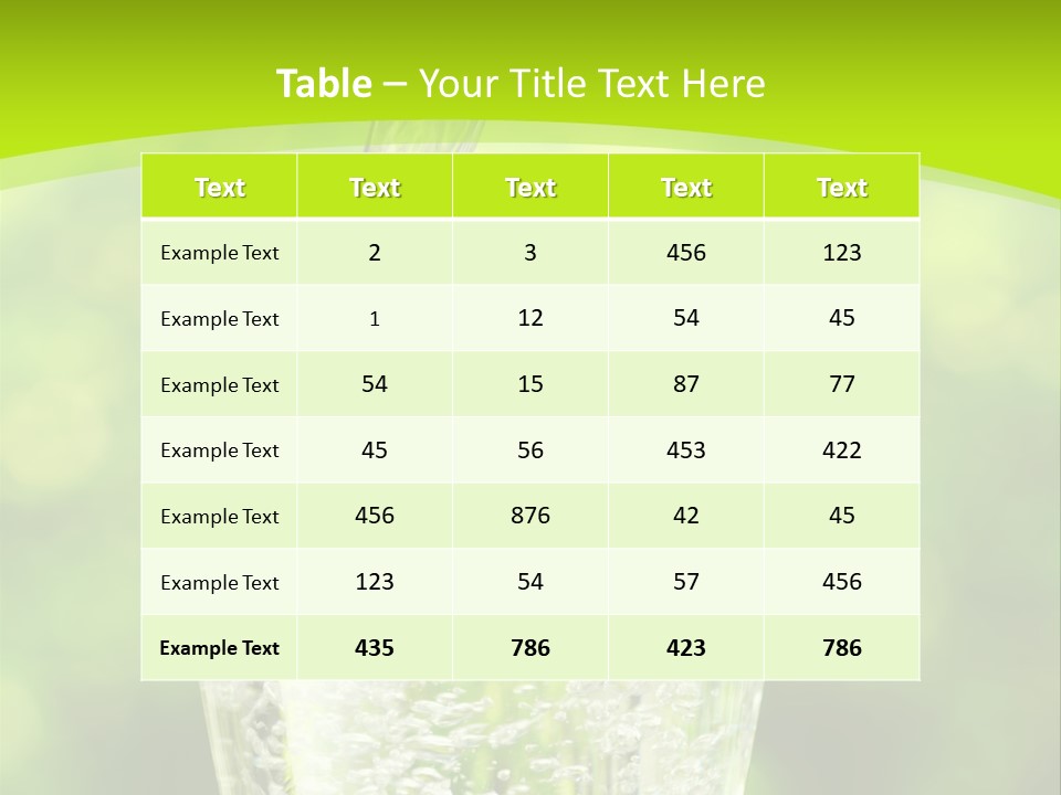 Clean Beverage Object PowerPoint Template