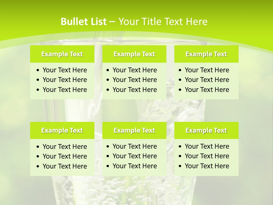 Clean Beverage Object PowerPoint Template