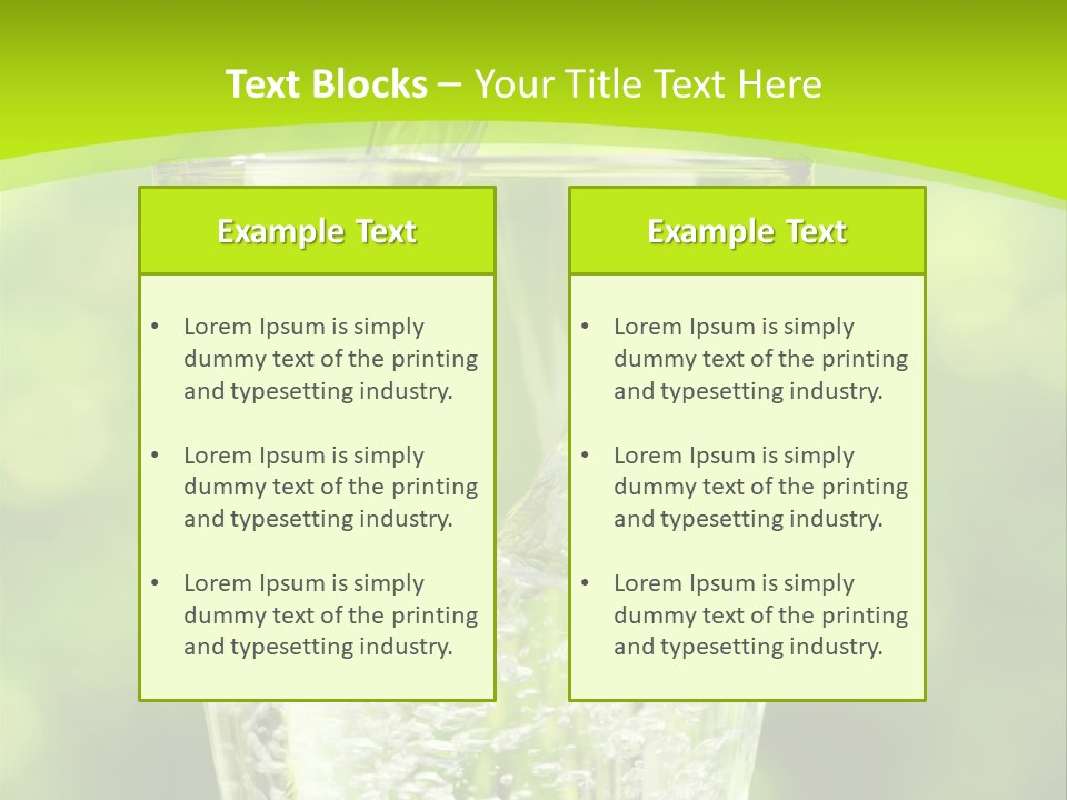 Clean Beverage Object PowerPoint Template