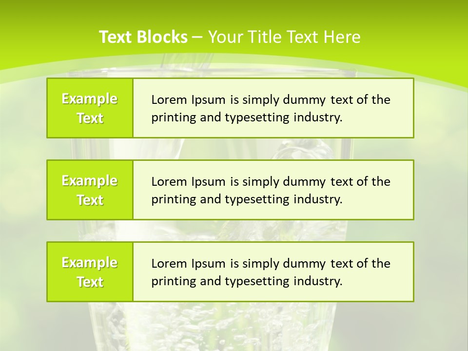 Clean Beverage Object PowerPoint Template