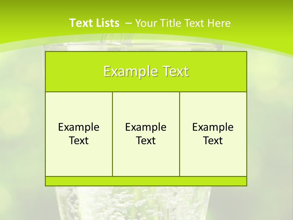 Clean Beverage Object PowerPoint Template