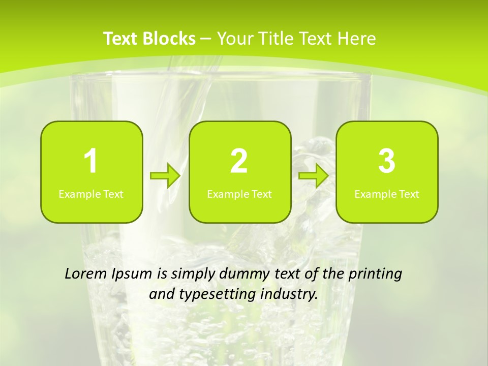 Clean Beverage Object PowerPoint Template